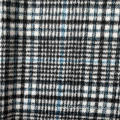 soft plaid blended woven jacquard woolen tweed fabric